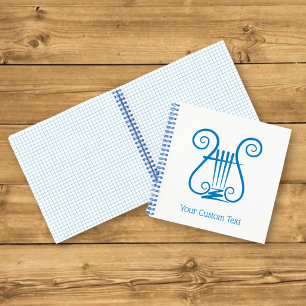 Carnet Lyre Bleue