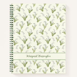 Carnet Lys à main de la vallée mai Fleur d'anniversaire