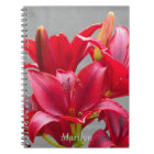 Lys Asiatiques Rouges Personnalisés Floral