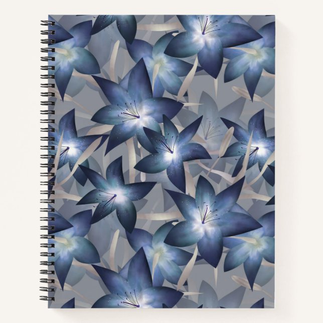 Carnet Lys bleus (Devant)
