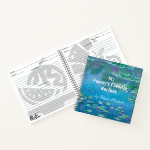 Carnet Lys d'eau, Recettes Claude Monet
