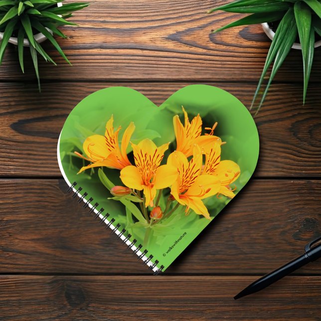 Carnet Lys élégant des Incas / Alstroemeria jaune (Alstroemeria Lily of the Incas Journal Cover Photo)