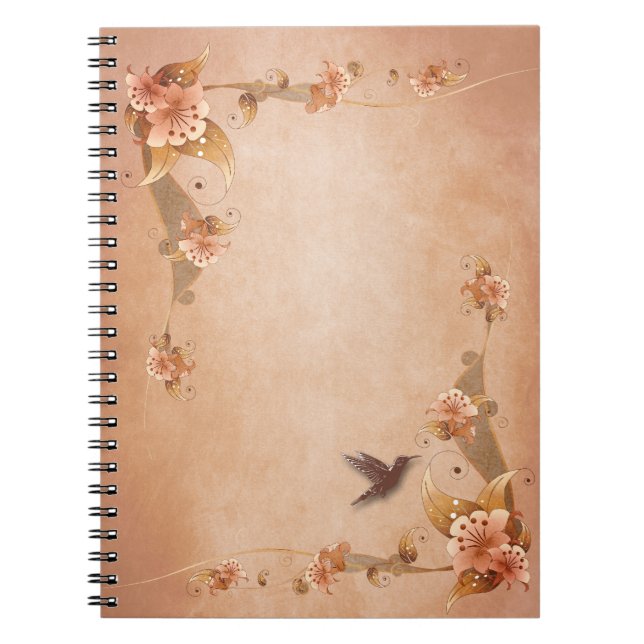 Carnet Lys Vintages beiges (Devant)