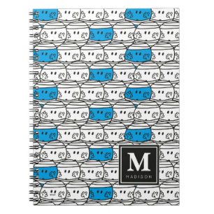 Carnet M. Bump Motif bleu Ajoutez votre nom