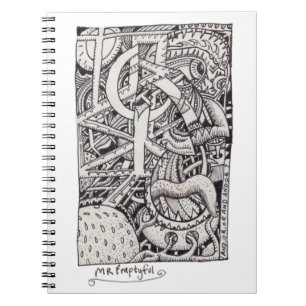 Carnet M. Emptyful, dessin à l'encre