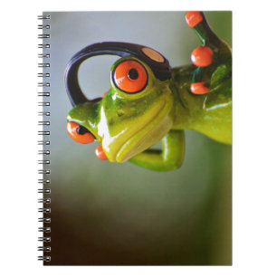 Carnet M. Frog avec casque