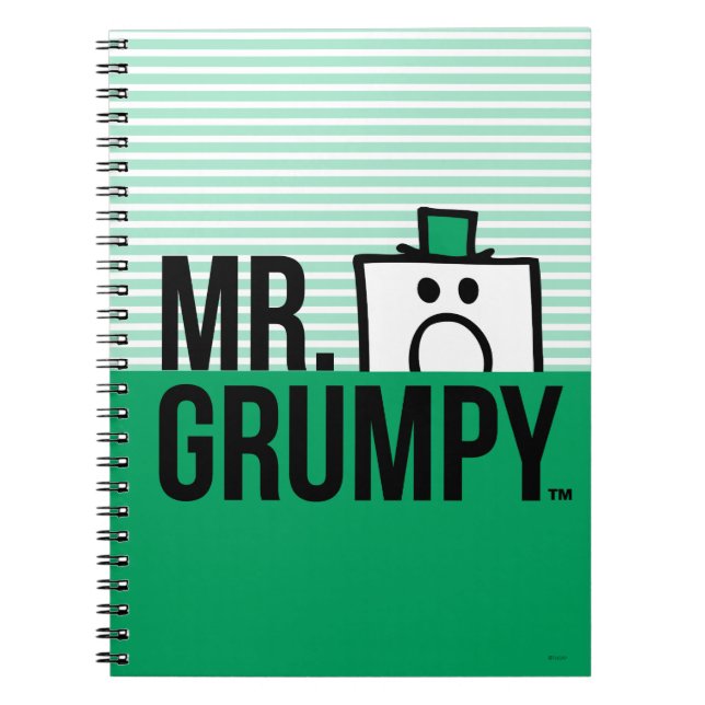 Carnet M. Grumpy | Tête de regard sur le nom (Devant)