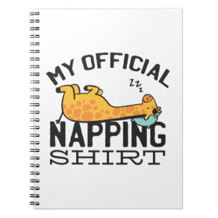 Carnet Ma chemise officielle de sieste - Girafe fainéante