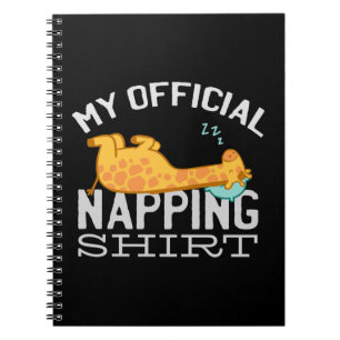 Carnet Ma chemise officielle de sieste - Girafe fainéante