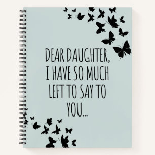 Carnet Ma Chère Fille, J'Ai Tellement De Reste À Vous D