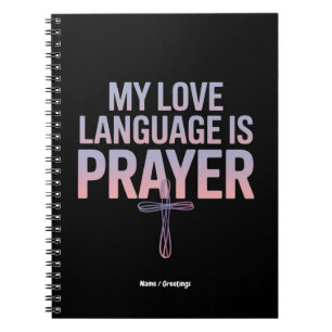 Carnet Ma Langue D'Amour Est La Prière Jésus Conception C