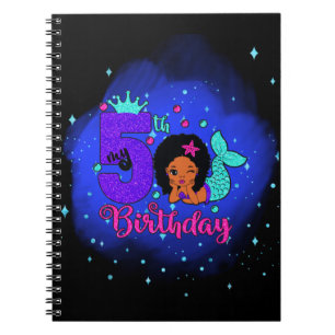 Carnet Ma Sirène d'anniversaire de 5 ans
