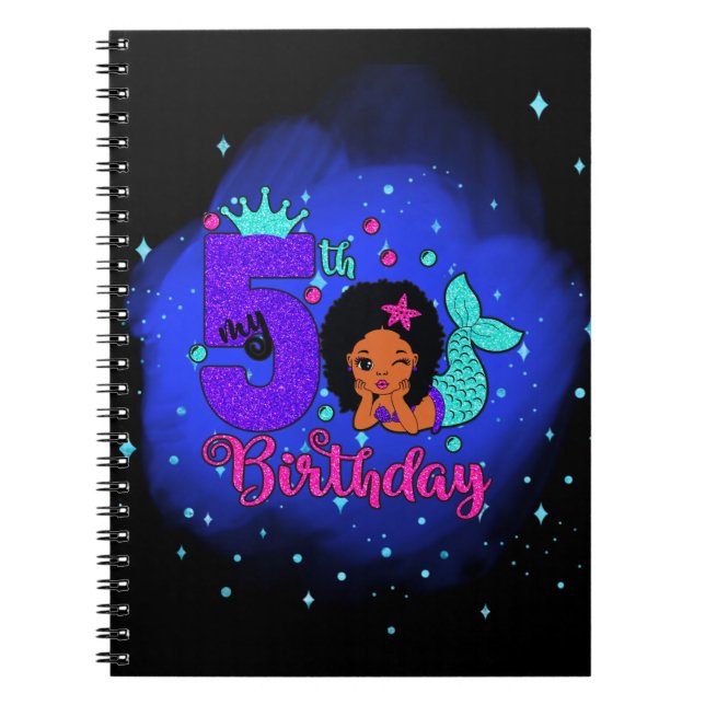 Carnet Ma sirène du 5e anniversaire (Devant)