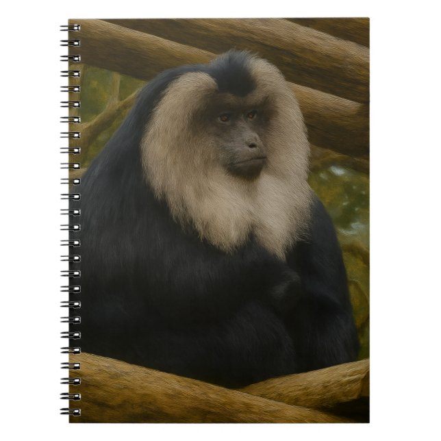 Carnet Macaque à queue de lion dans le sanctuaire foresti (Devant)