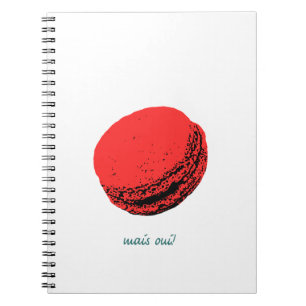 Carnet macaron aux fraises