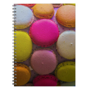 Carnet Macarons colorés Dessert Cuit Savoureux