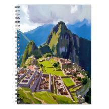 Machu Picchu Pérou Peinture Art de Voyage