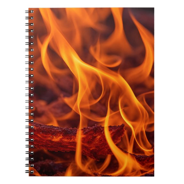 Carnet macro Flamme d'incendie (Devant)