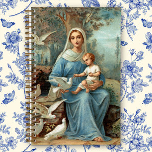 Carnet Madonna bleu français