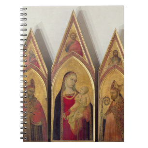 Carnet Madonna et enfant avec des solides solubles.