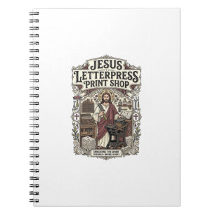 Carnet Magasin d'impression Jésus Letterpress Jésus Lette