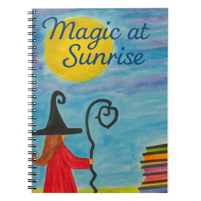 Carnet Magic at Sunrise – Watercolor Witch (Devant)