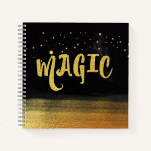 Carnet *~* MAGIC Gold & Black Chic Magic Good Vibes