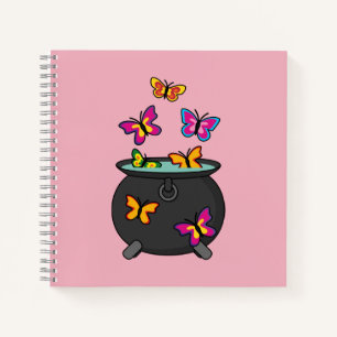 Carnet Magical Butterflies from a cauldron