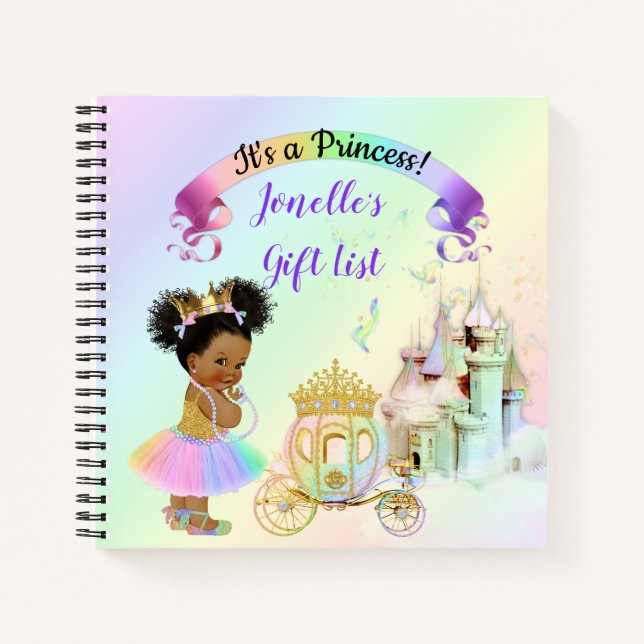 Carnet Magical Rainbow Princess Castle Carriage (Devant)
