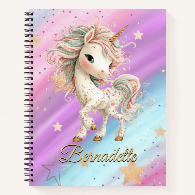 Carnet Magical Unicorn with Rainbow Notebook (Devant)