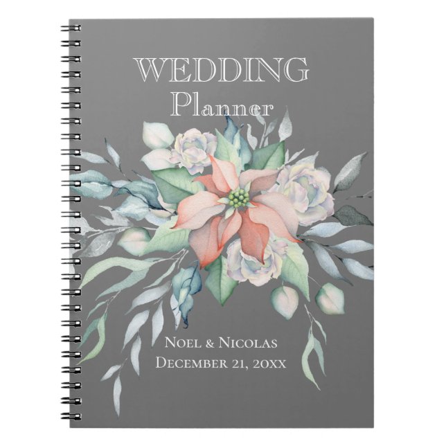 Carnet Magie de Noël/Wedding planner de Poinsettia (Devant)