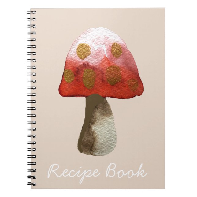 Carnet Magie de Toadstool de champignon rouge (Devant)