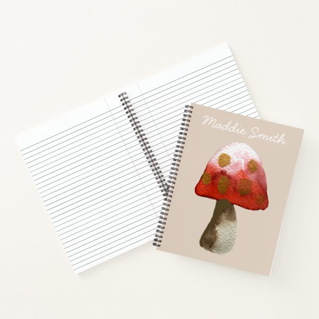 Carnet Magie de Toadstool de champignon rouge (Intérieur)