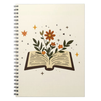 Carnet Magie Florale Livre Ouvert