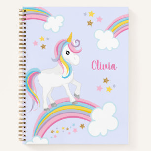 Carnet Magique Arc-en-ciel Unicorne violet Enfants person