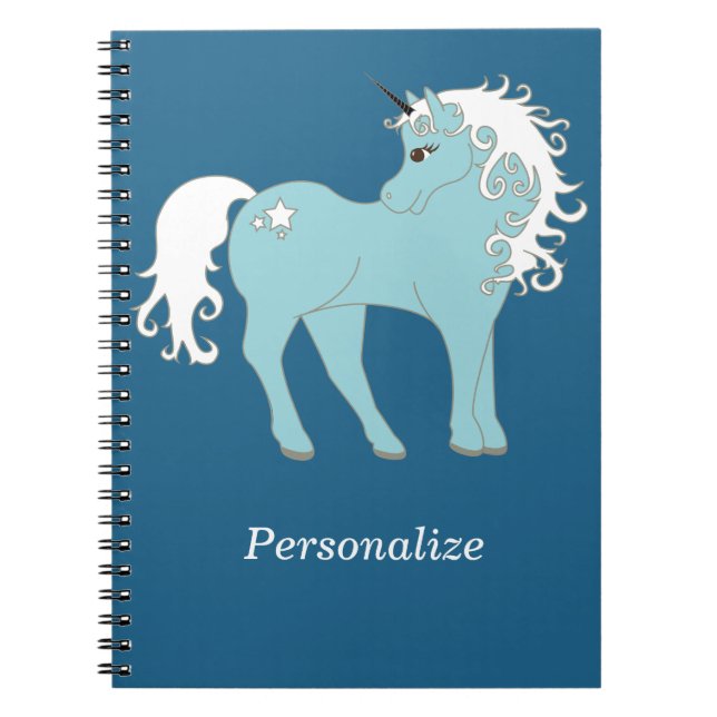 Carnet Magique Unicorne mignonne & adorable avec étoile (Devant)