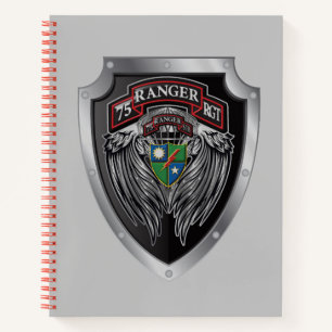 Carnet Magnifique Bat STB 75th Ranger Regimental Scroll