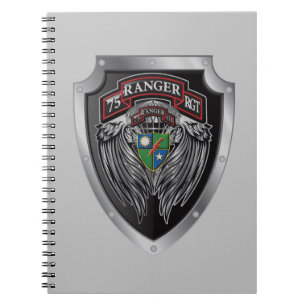 Carnet Magnifique Bat STB 75th Ranger Regimental Scroll