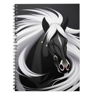 Carnet Magnifique Cheval Noir