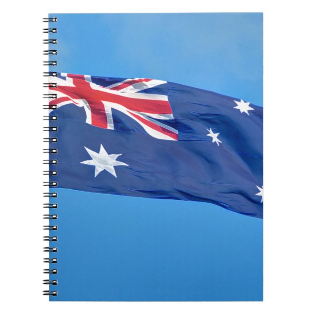 CARNET MAGNIFIQUE DRAPEAU AUSTRALIEN (Devant)