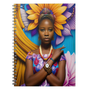 Carnet Magnifique femme africaine avec montre