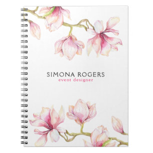 Carnet Magnolia Brinches Fleurit En Blanc