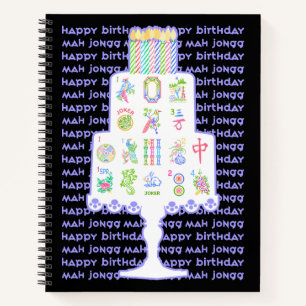 Carnet Mah Jongg Cake Anniversaire