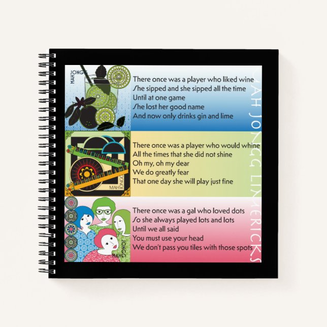 Carnet Mah Jongg Limericks (Devant)