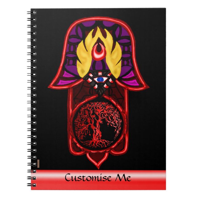 Carnet Main de Hamsa feat : Arbre de Vie 3 (Devant)