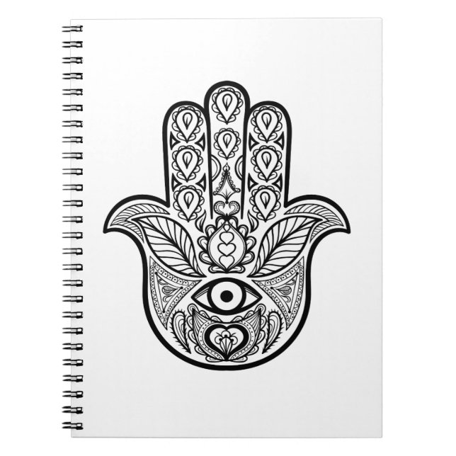 Carnet Main inspirée de Hamsa (Devant)