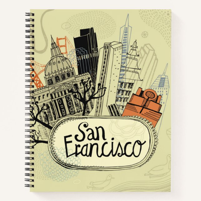 Carnet Main tirée San Francisco (Devant)