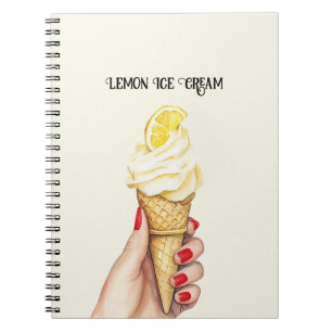 Carnet Mains de cône de glace au citron Vernis à ongles r