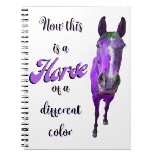 Carnet Maintenant C'est Un Cheval De Couleur Différente V