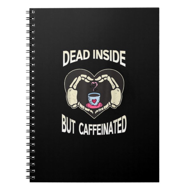 Carnet Mais Café Café Squelette Mains Coeur (Devant)